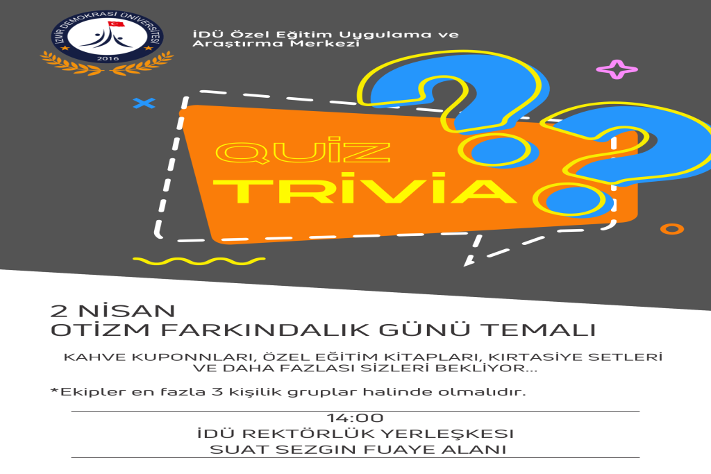 Quiz Trivia Etkinliği 2 Nisan 2024